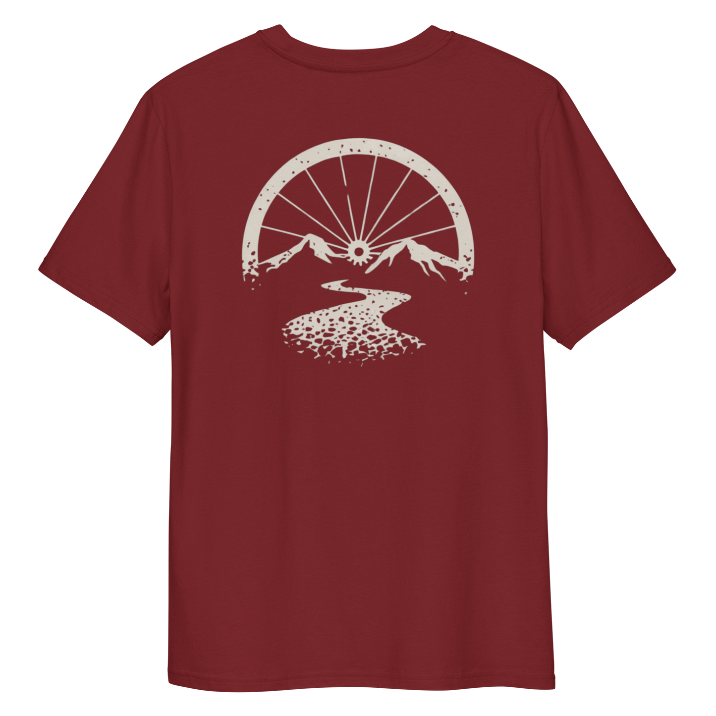 Bike wheel sunset (Back Print)
