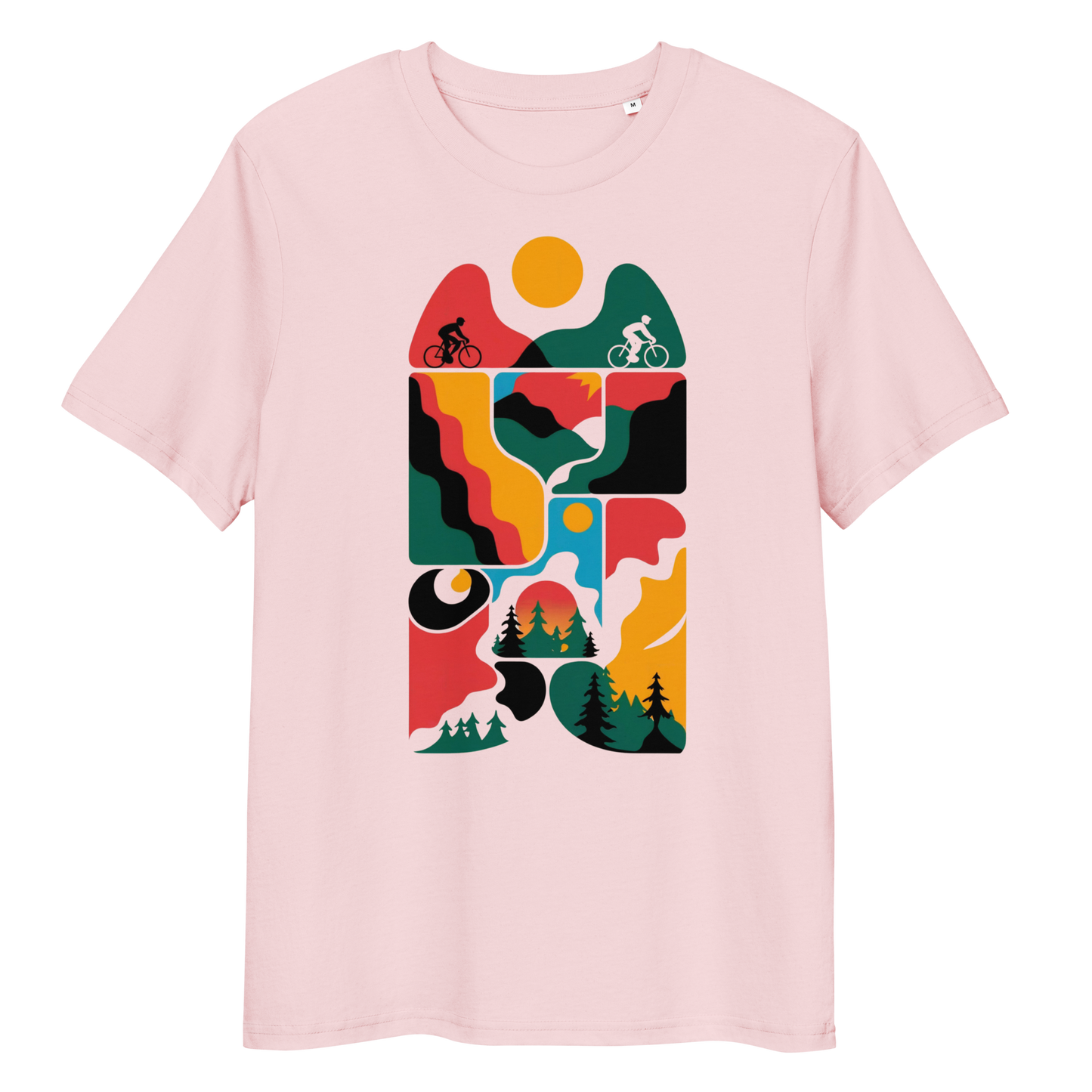 Abstract three organic cotton t-shirt
