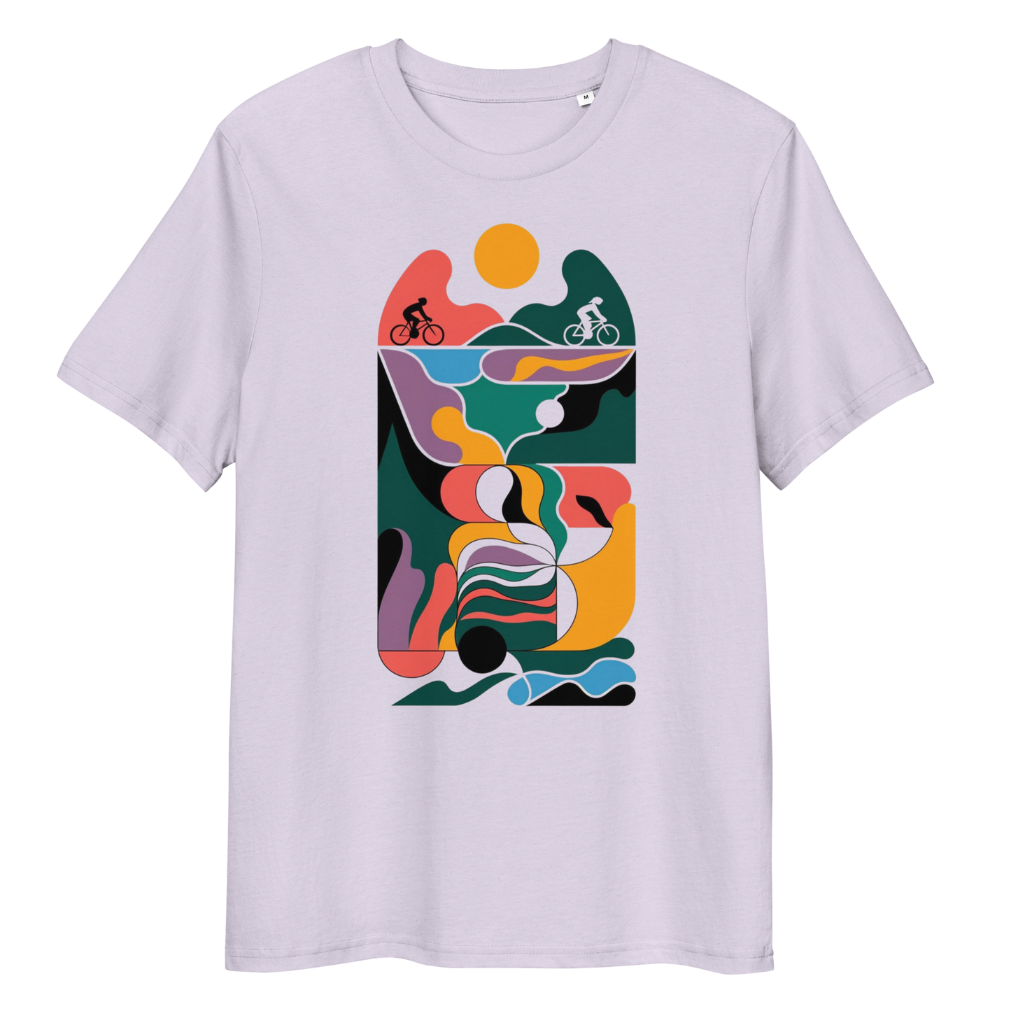 Abstract one organic cotton t-shirt