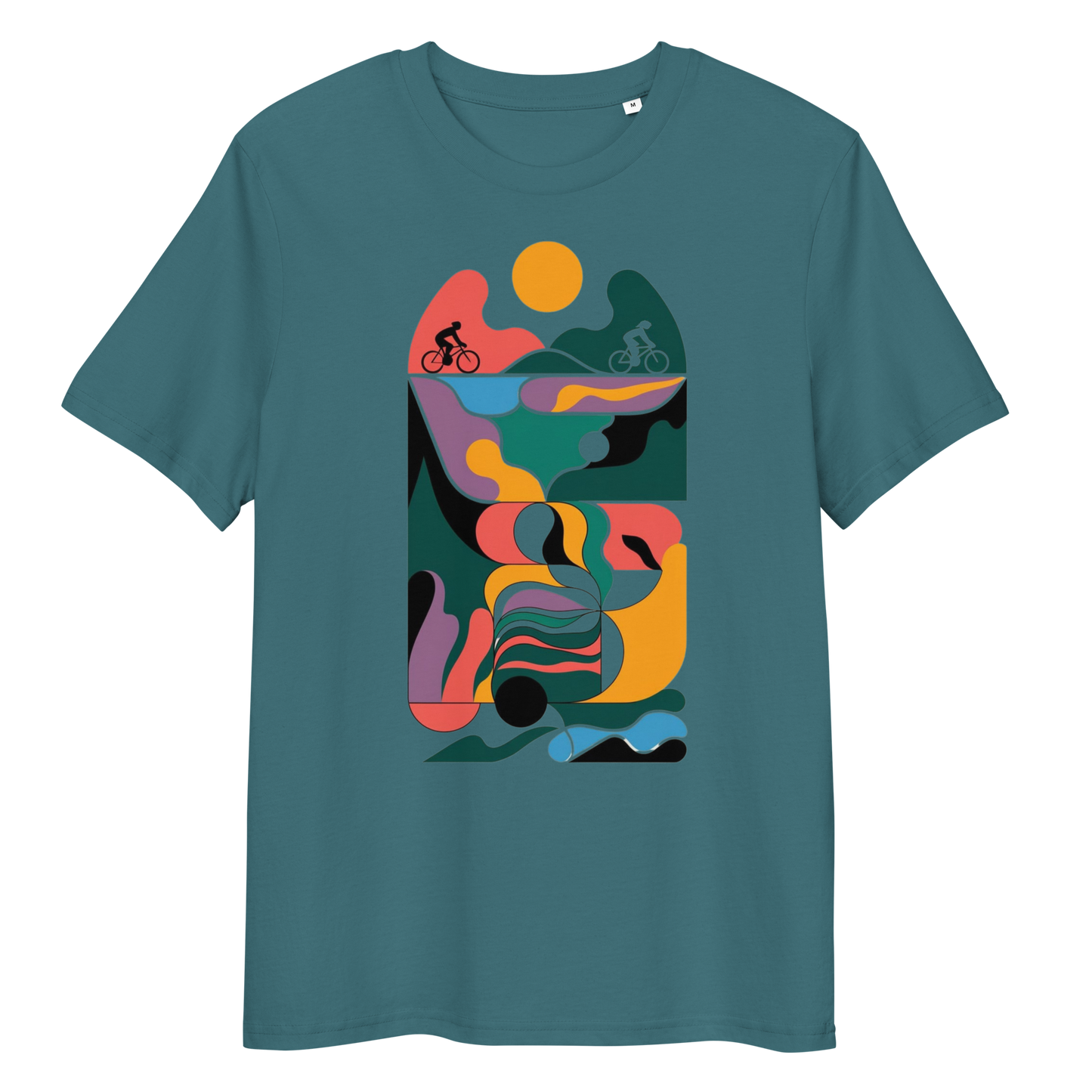 Abstract one organic cotton t-shirt