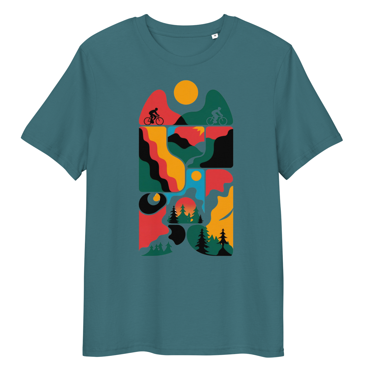 Abstract three organic cotton t-shirt
