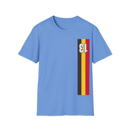 Retro Style Belgian stripes dossard 13 T-Shirt