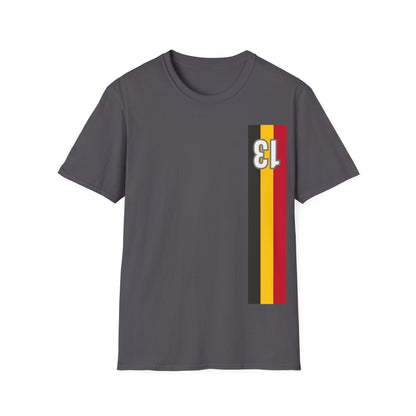 Retro Style Belgian stripes dossard 13 T-Shirt