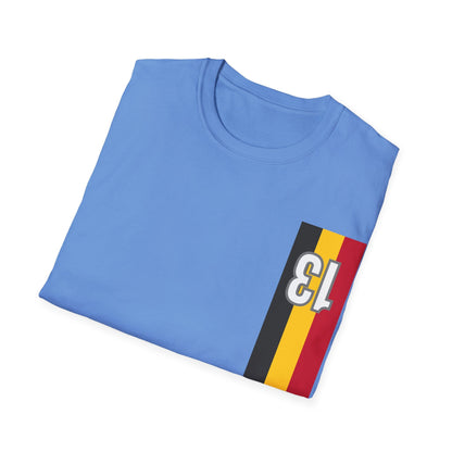 Retro Style Belgian stripes dossard 13 T-Shirt