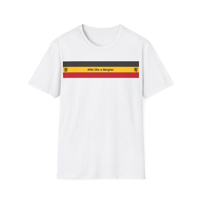 Ride like a Belgian Horizontal Stripes T-Shirt