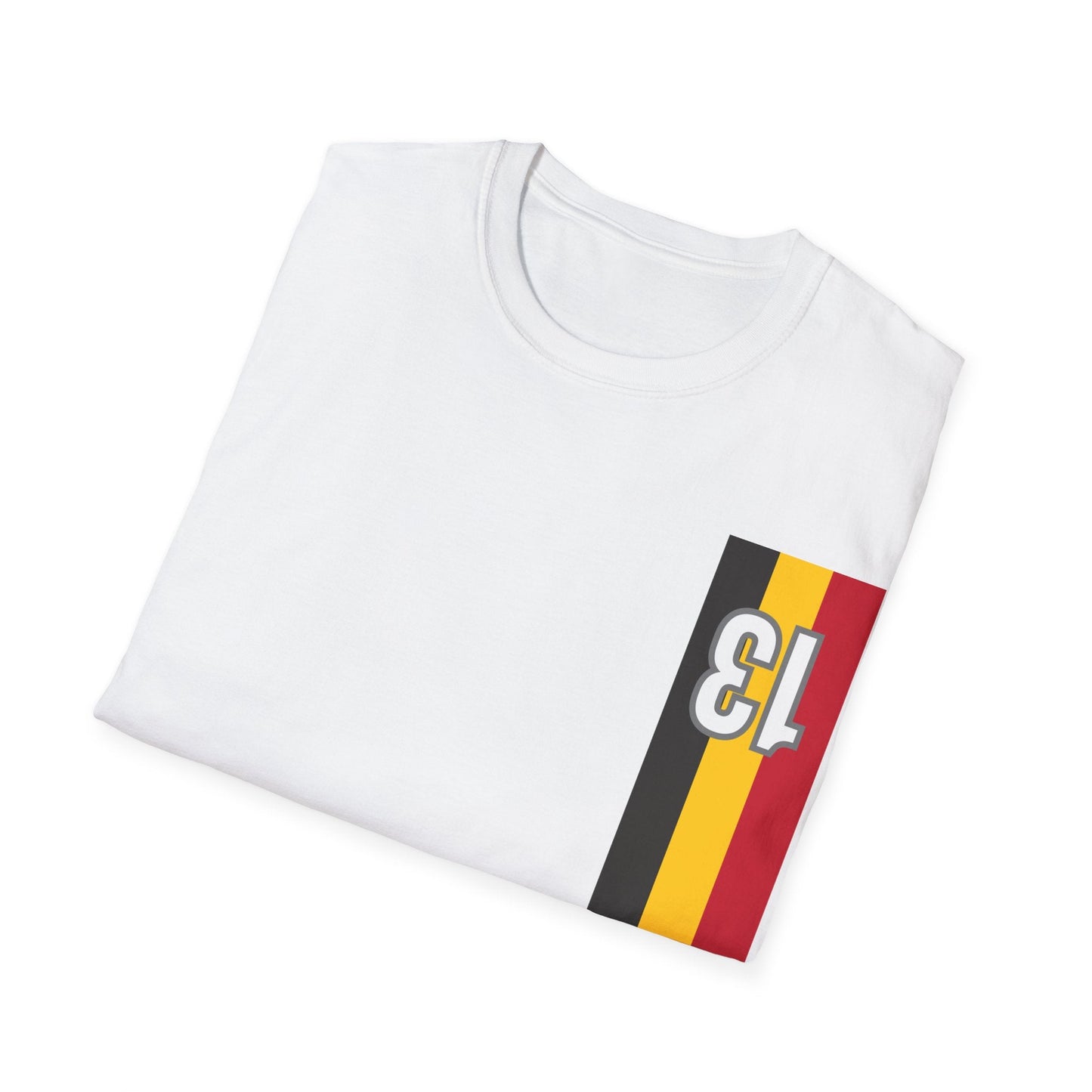 Retro Style Belgian stripes dossard 13 T-Shirt