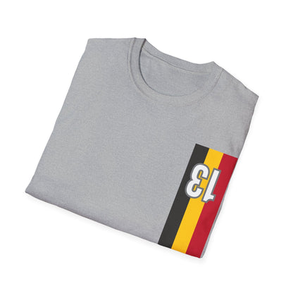 Retro Style Belgian stripes dossard 13 T-Shirt