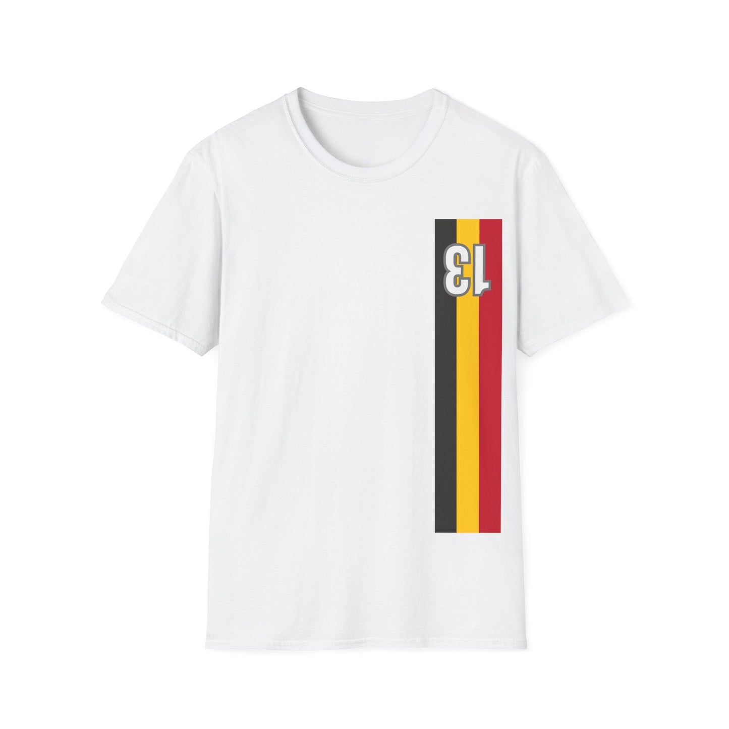 Retro Style Belgian stripes dossard 13 T-Shirt