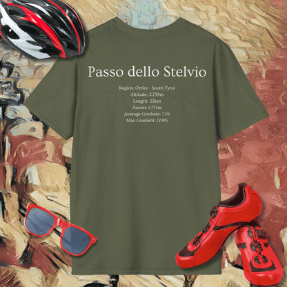 Passo dello Stelvio (Back Print) T-Shirt