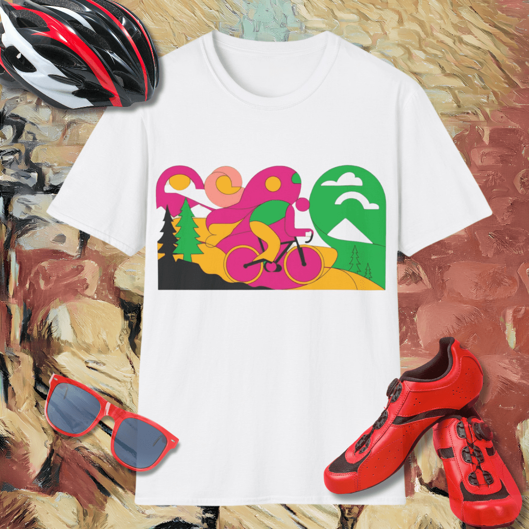 Abstract Cyclist 1 T-Shirt