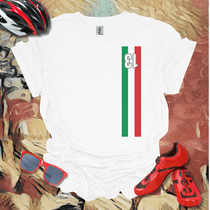 Italian stripes retro style dossard 13 T-Shirt