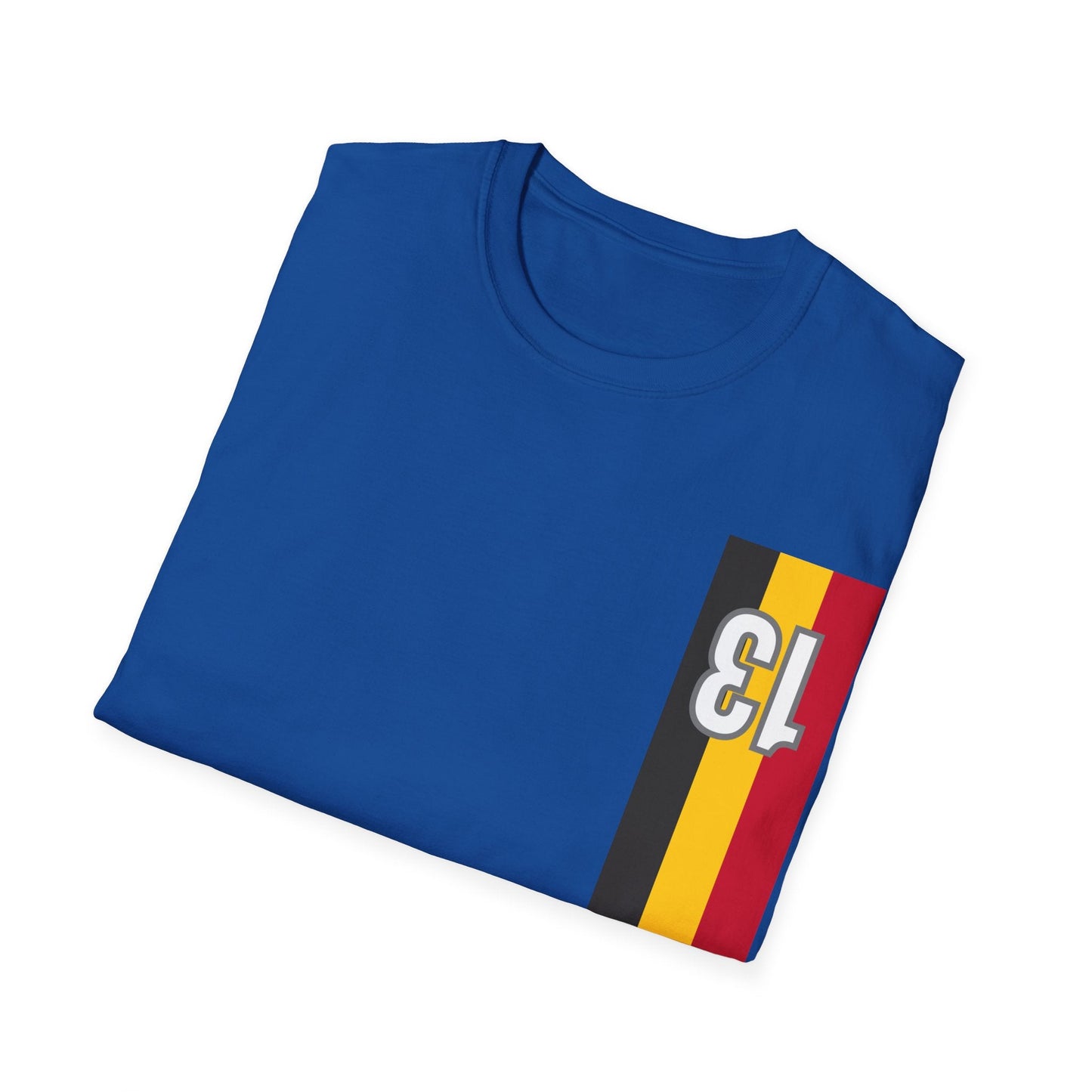 Retro Style Belgian stripes dossard 13 T-Shirt