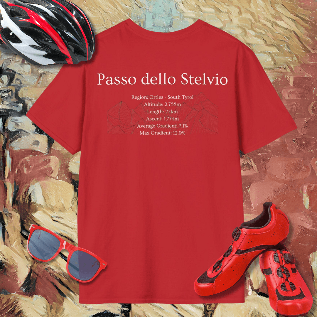 Passo dello Stelvio (Back Print) T-Shirt