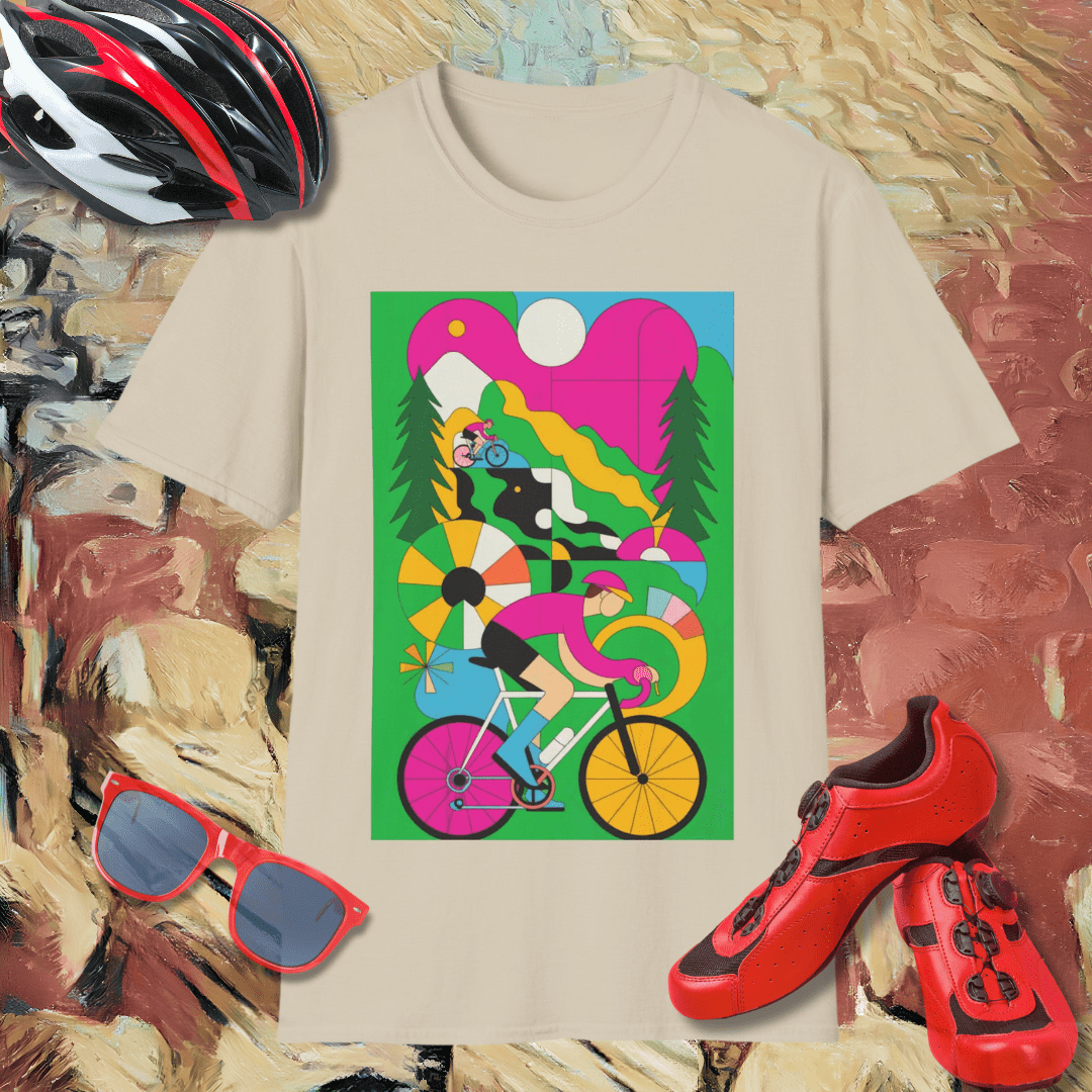 Abstract Cyclist 3 T-Shirt