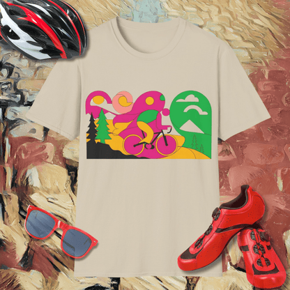 Abstract Cyclist 1 T-Shirt