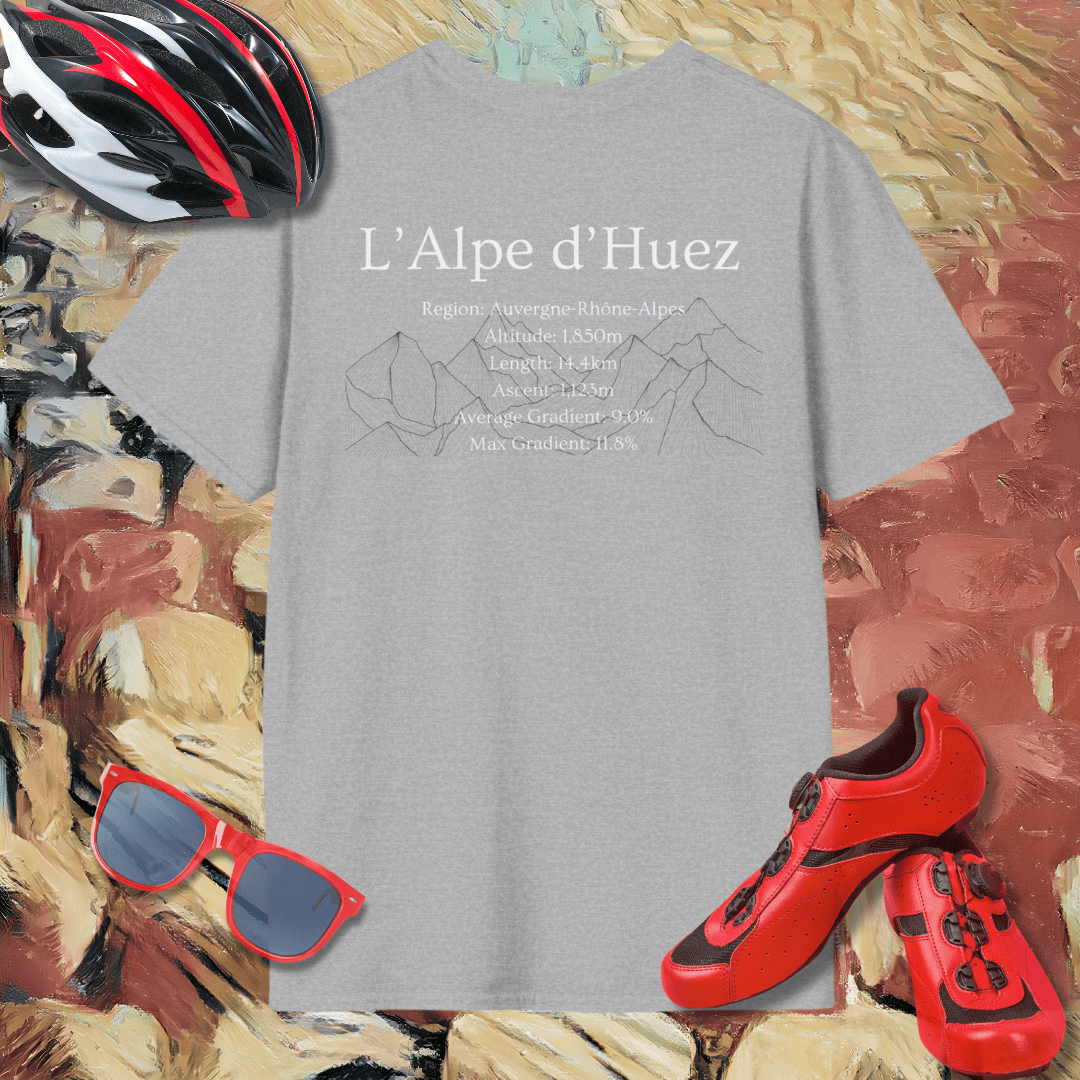 L'Alpe dHuez (Back Print) T-Shirt