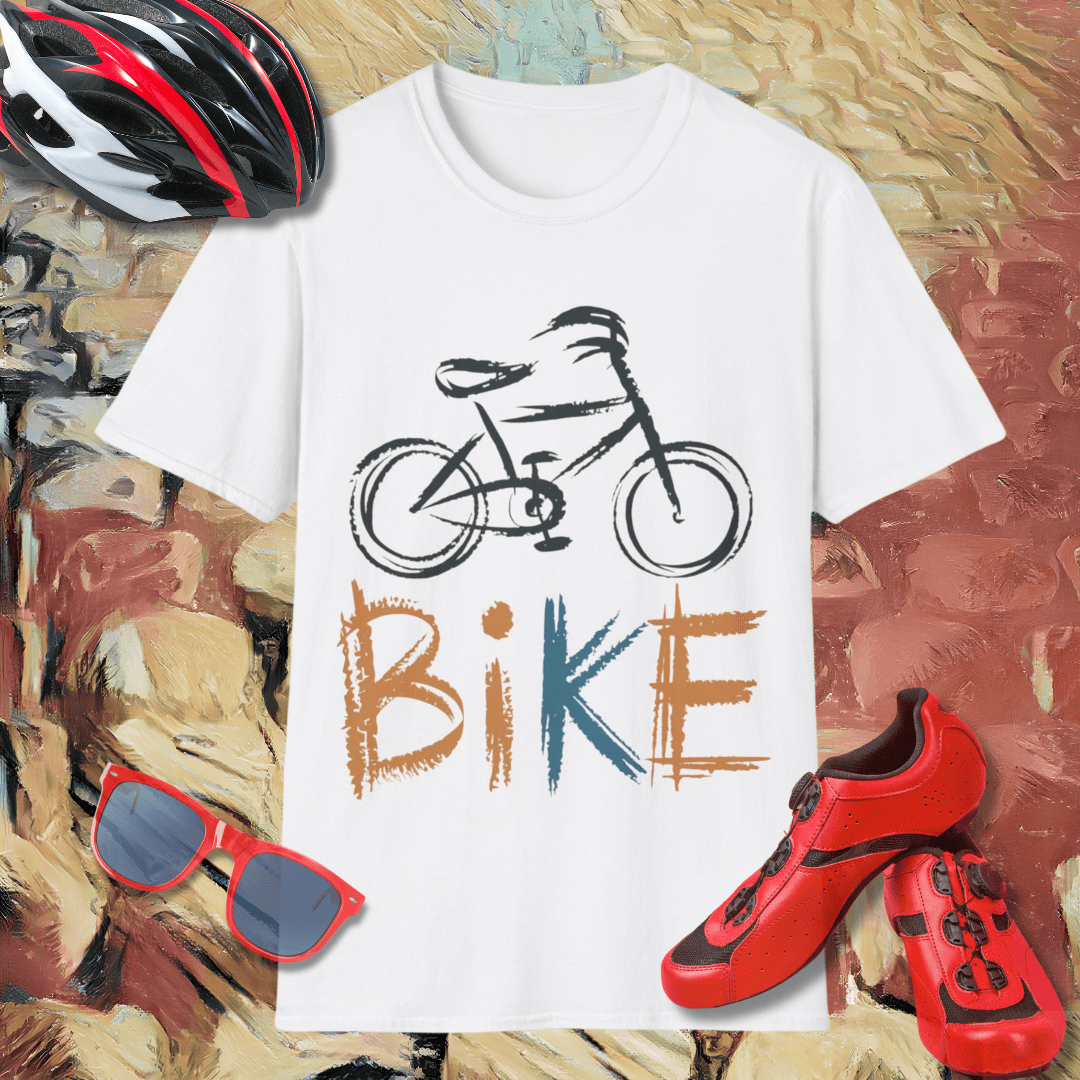 Crayon Bicycle  T-Shirt