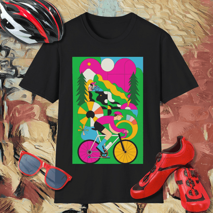 Abstract Cyclist 3 T-Shirt