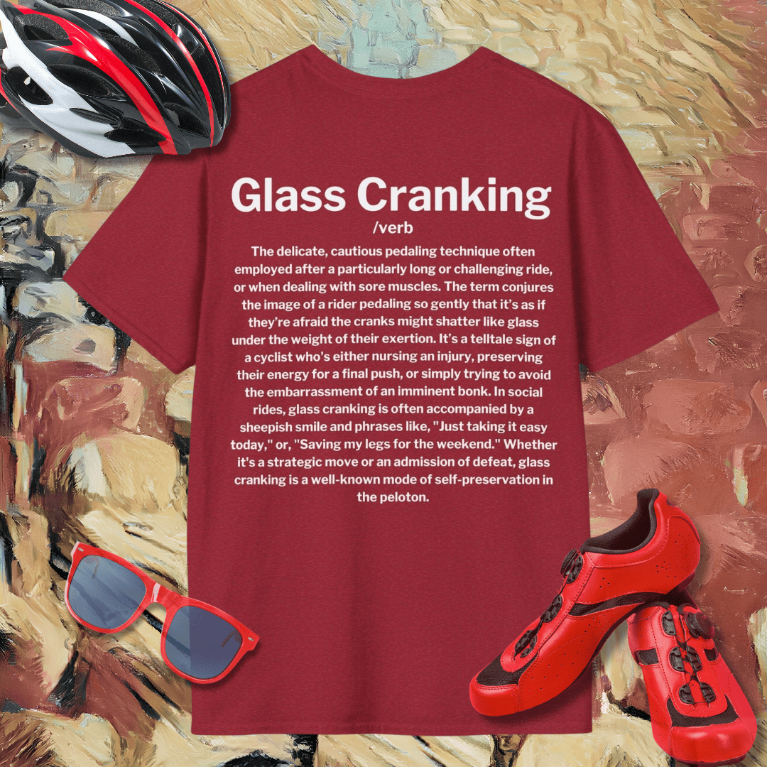 Glass Cranking Definition (Back Print) T-Shirt