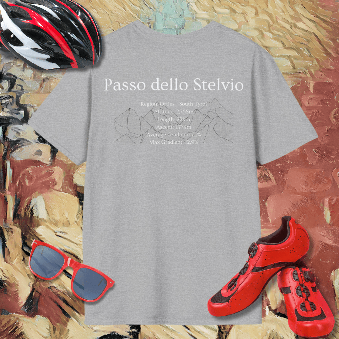 Passo dello Stelvio (Back Print) T-Shirt