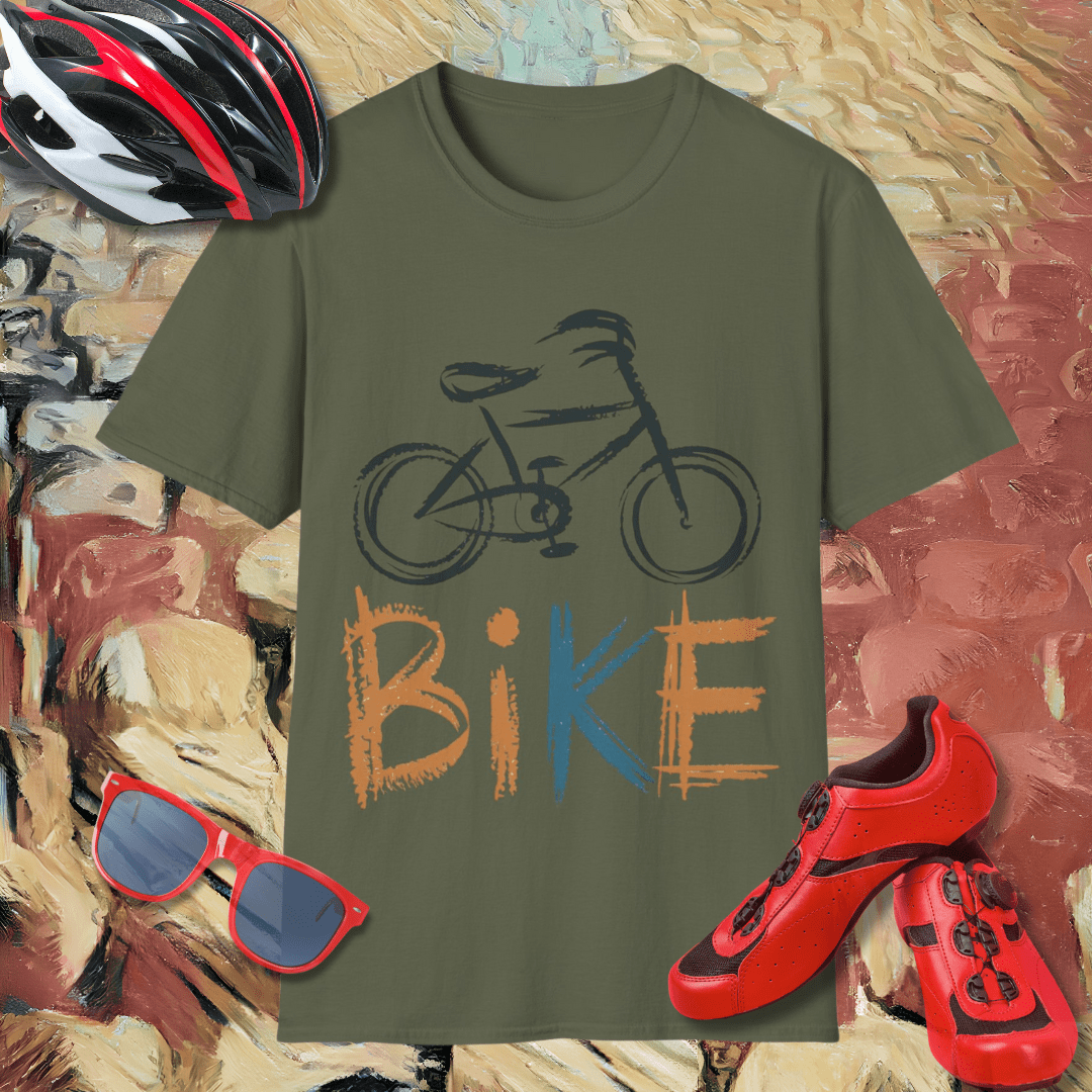 Crayon Bicycle  T-Shirt