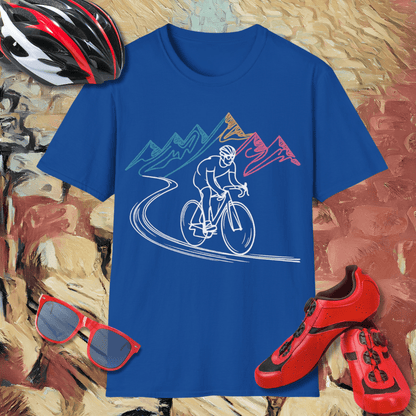 Cyclist line drawing T-Shirt