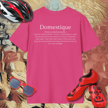 Domestique Definition (Back Print) T-Shirt