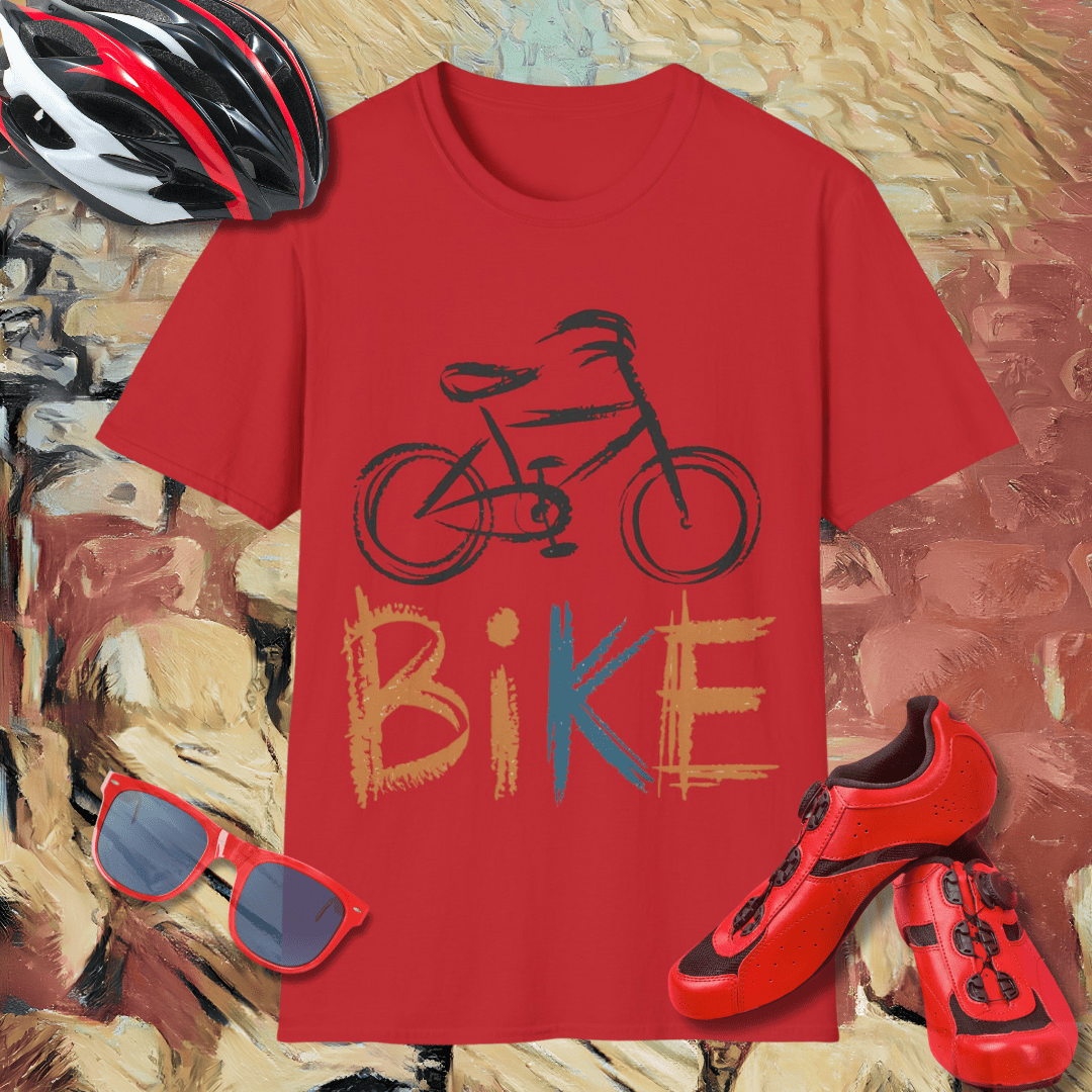 Crayon Bicycle  T-Shirt