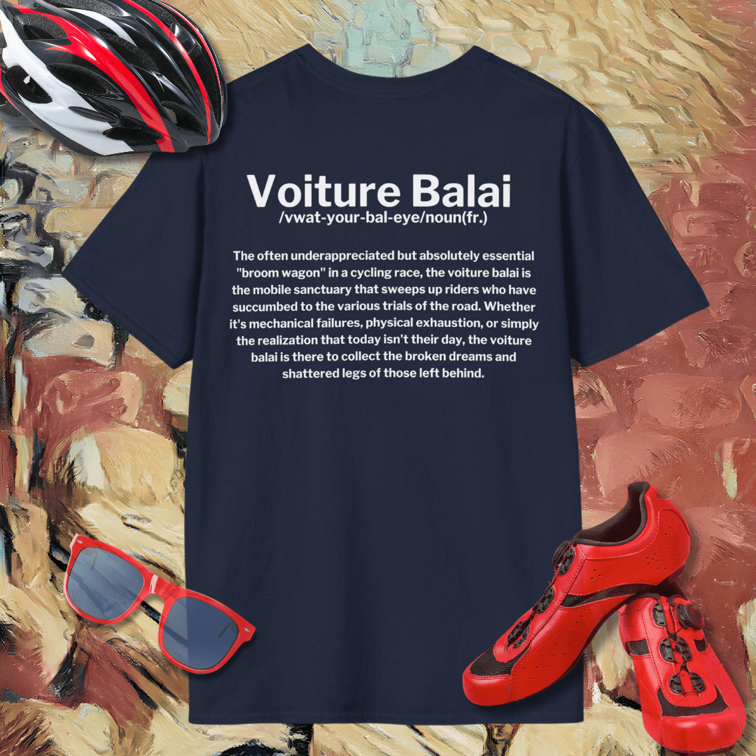 Voiture Balai (Back Print) T-Shirt