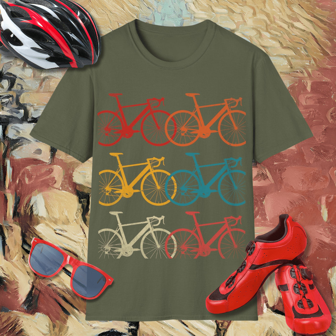 Multi coloured bikes T-Shirt