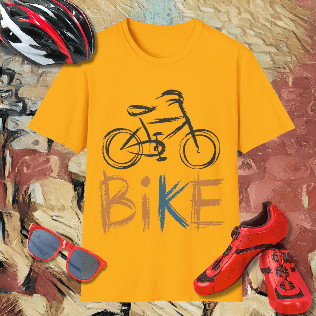 Crayon Bicycle  T-Shirt