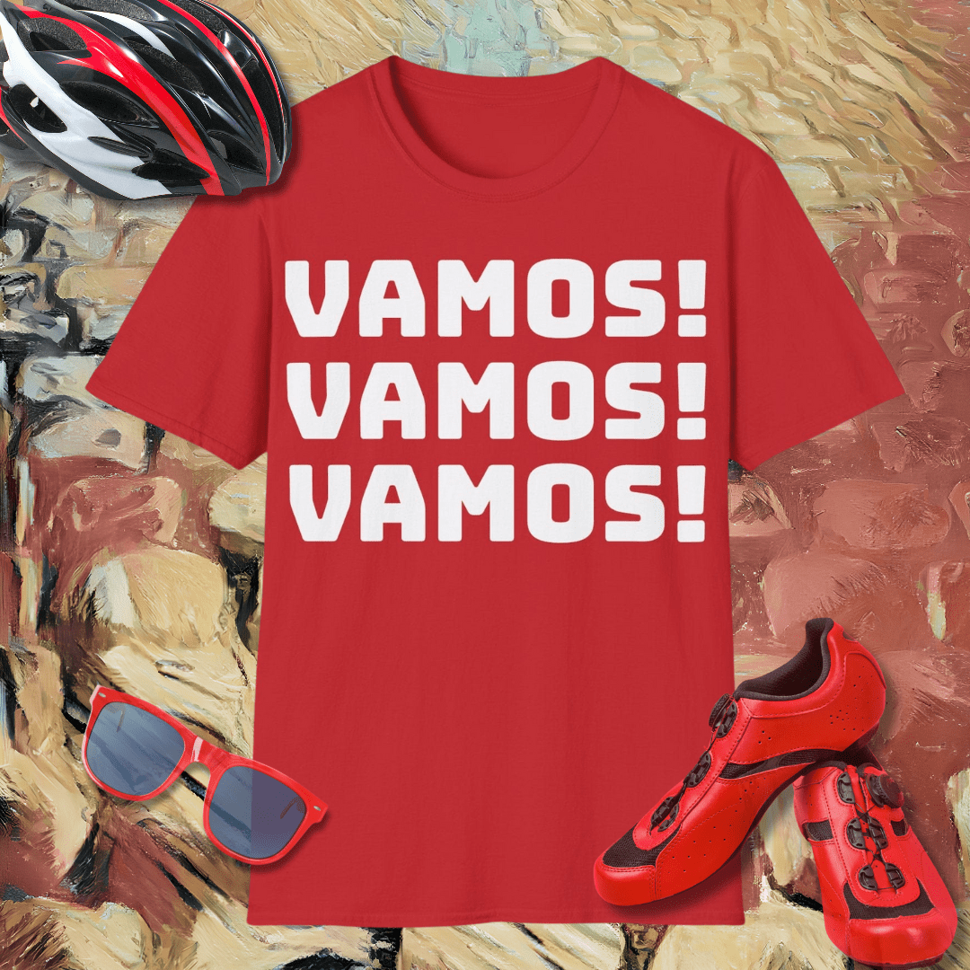 VAMOS! VAMOS! VAMOS! in the red T-Shirt