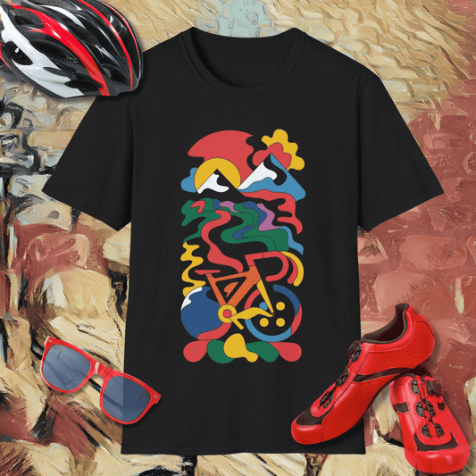 Abstract Cycling T-Shirt