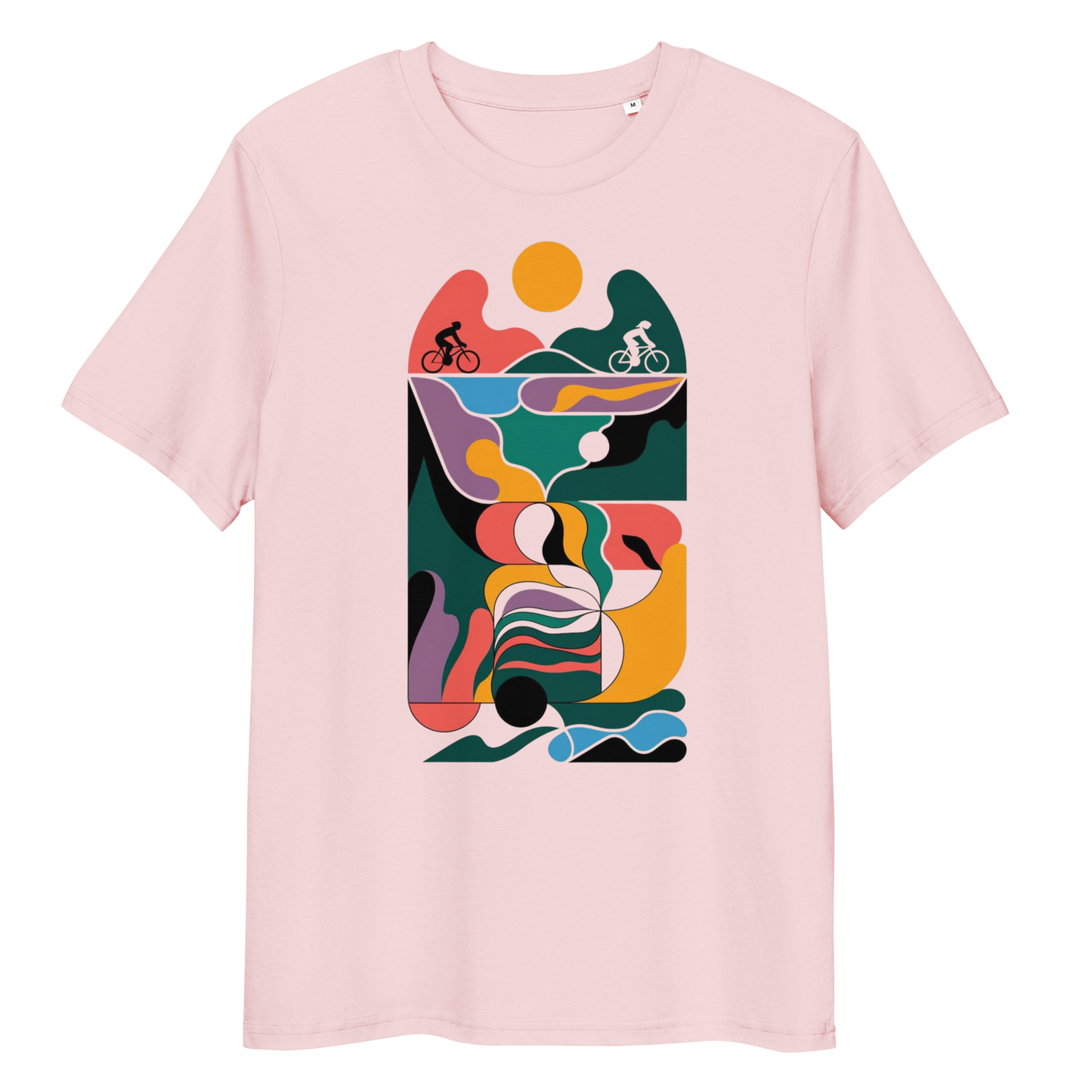 Abstract one organic cotton t-shirt