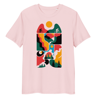 Abstract three organic cotton t-shirt