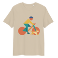 Abstract Cyclist with dog T-Shirt