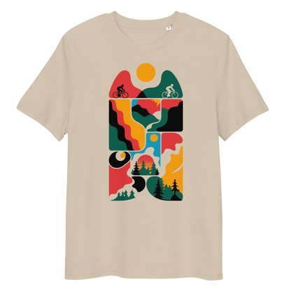 Abstract three organic cotton t-shirt