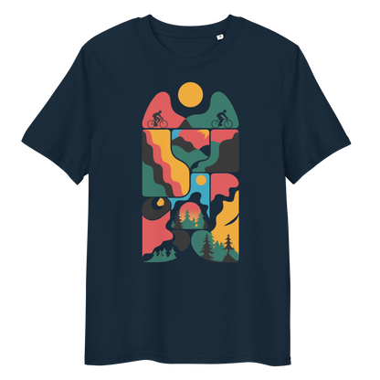 Abstract three organic cotton t-shirt
