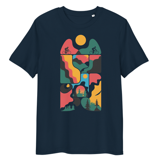 Abstract three organic cotton t-shirt