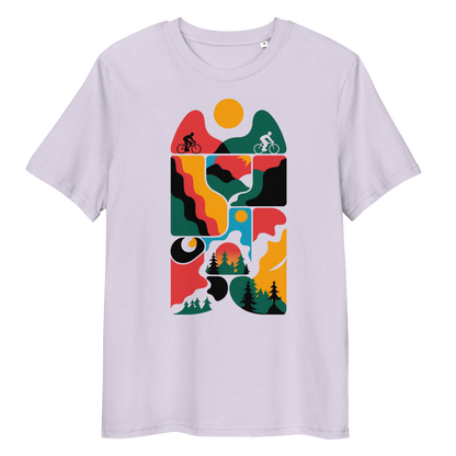 Abstract three organic cotton t-shirt