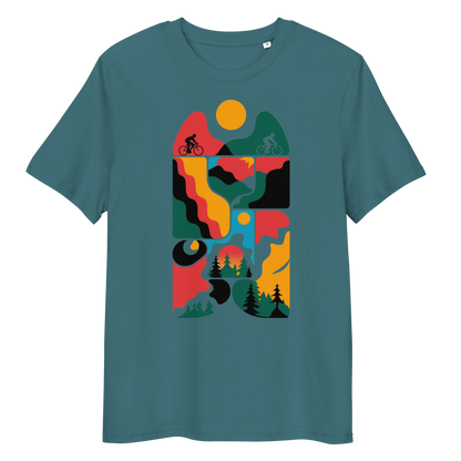 Abstract three organic cotton t-shirt