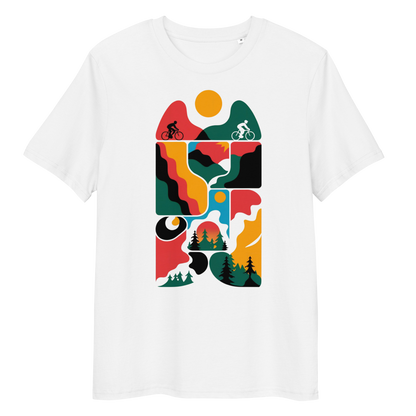 Abstract three organic cotton t-shirt